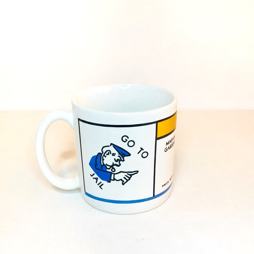 Monopoly Go To Jail Blue Line Properties Mug